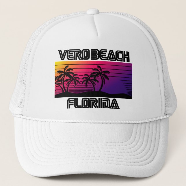 Vero Beach Florida Truckerkappe (Vorderseite)