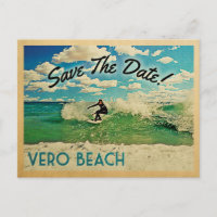 Vero Beach Save the Date Florida Surfing