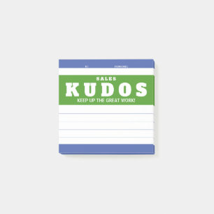 Veröffentlichen Sie die Auszeichnung "kudos Sales Post-it Klebezettel