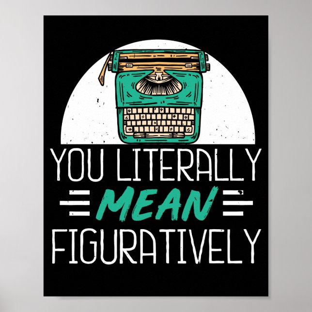 Veröffentlichter Autor Buchautor Sie buchstäblich  Poster (Vorne)