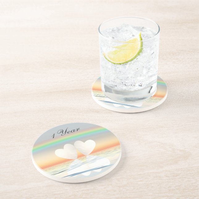 Veröffentlichung zum ersten Jahrestag Sandstein Untersetzer (Seite)