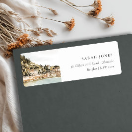 Verona Adige Fluss Italien Wasserfarbadresse