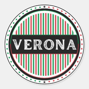 Verona City Pride Emblem – Italienische Identität Runder Aufkleber