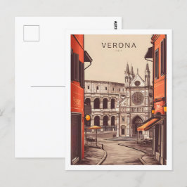 Verona Italien Berühmter Reiseort Postkarte