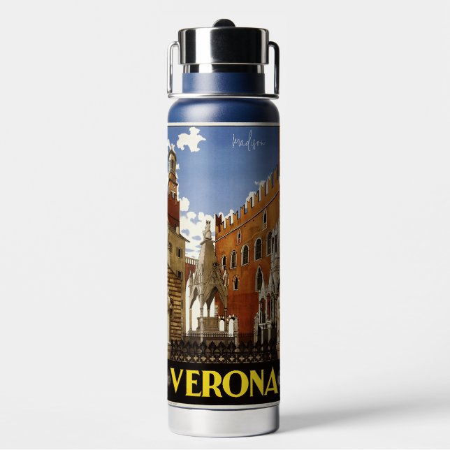 Verona Italien Individuelle Name Trinkflasche (Hinten)
