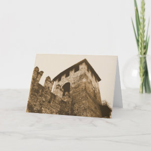 Verona, Italien - Schloss-Gruß-Karte Karte