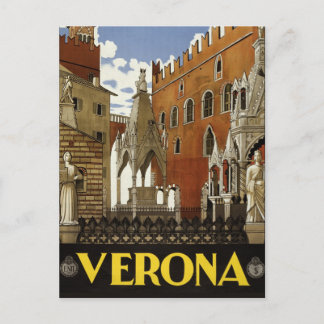 Verona, Italien Vintage Postkarte