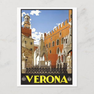 Verona Italien Vintage-Reise Postkarte