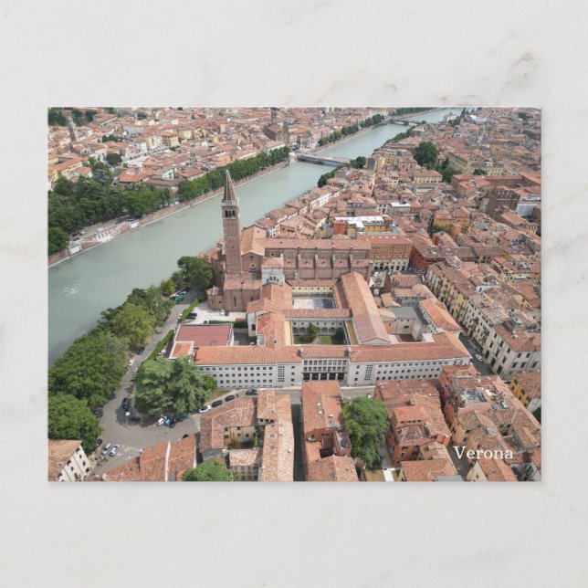 Verona Italy Postkarte (Vorderseite)