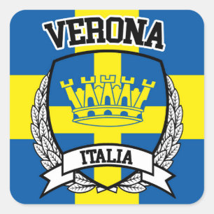 Verona Quadratischer Aufkleber