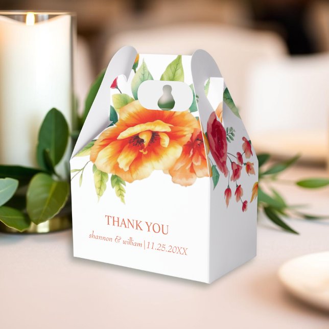 Verona Sonnenuntergang orange Blume Hochzeit Viele Geschenkschachtel (Von Creator hochgeladen)
