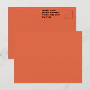 Verona Sonnenuntergang Orange Einheitsfarbe Postkarte