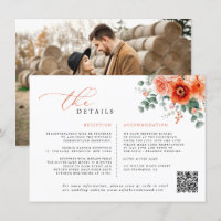 Verona Sunset Bright Orange Moderne Blumenhochzeit