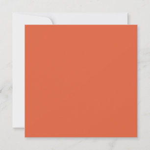 Verona Sunset Orange Solid Color Karte