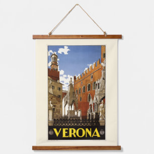 Verona Wandteppich Mit Holzrahmen