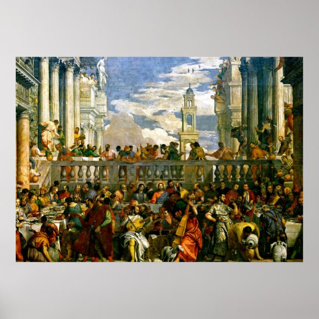 Veronese - Die Hochzeit in Cana Poster (Vorne)