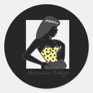 Veronica Lodge Lounge von Archie Comic Runder Aufkleber