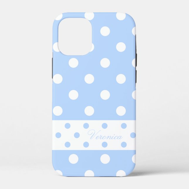 Veronica - Niedliche Polka Punkte mit Ihrem Namen  Case-Mate iPhone Hülle (Rückseite)