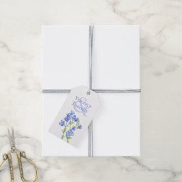 Veronica Speedwell Aquarell Blume Blue Art Geschenkanhänger