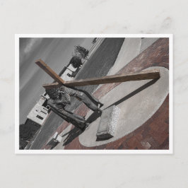 Veronica wischt das Gesicht Jesu ab Postkarte