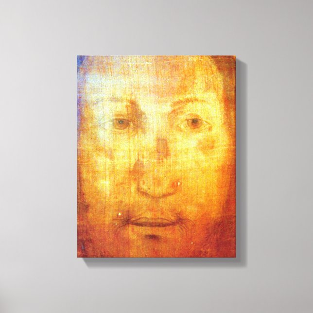 VERONICAS SCHEIBE DAS GESICHERTE GESICHT JESUS. LEINWANDDRUCK (Vorderseite)