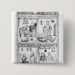 Verordnung der Bäcker von York, 1595-96 Button