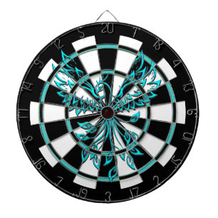 Verordnung über aquamarine Blauer und Schwarzer Ph Dartscheibe