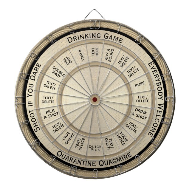 Verordnung über die Quarantäne von Spielen Dartscheibe (vorne)