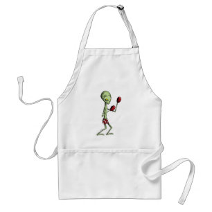 Verpacken-alien Schürze