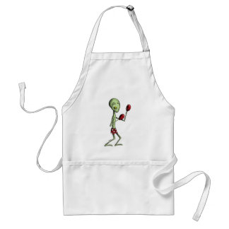 Verpacken-alien Schürze