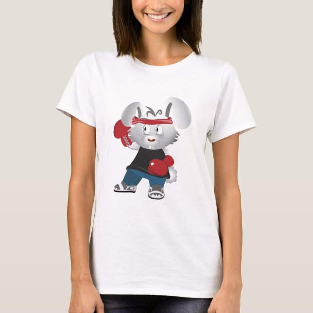 Verpacken-Häschen T-Shirt (Vorderseite)