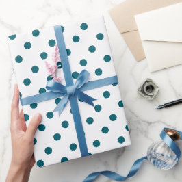 Verpacken Sie Ihr Geschenk in tiefer Teal-Eleganz Geschenkpapier