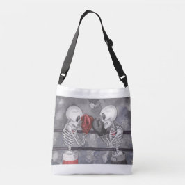 Verpacken-Skelett kreuzen vorbei Tasche