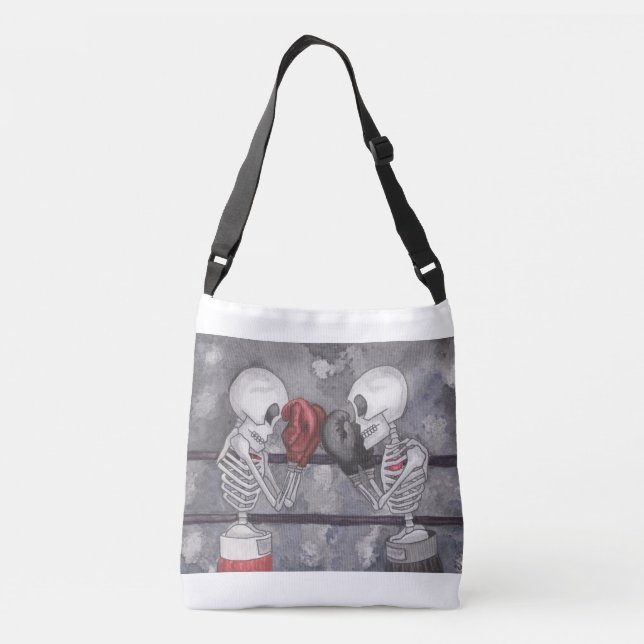 Verpacken-Skelett kreuzen vorbei Tasche (Rückseite)