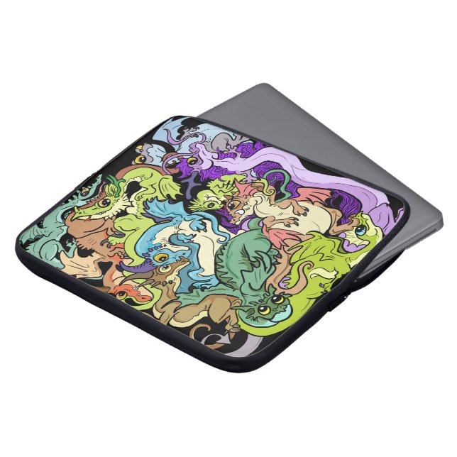 verpackt in Party Dragons Laptopschutzhülle (Vorne Oben)
