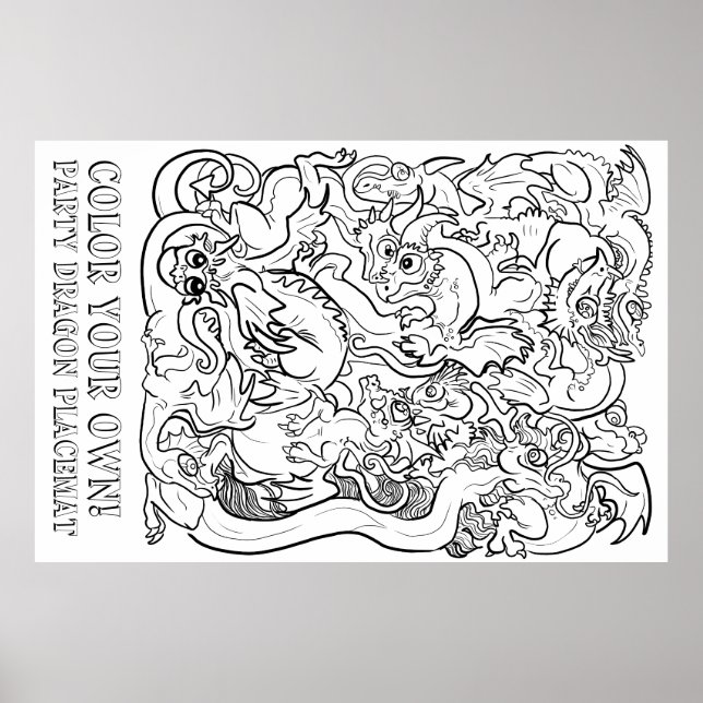 verpackt in Party Dragons Poster (Vorne)