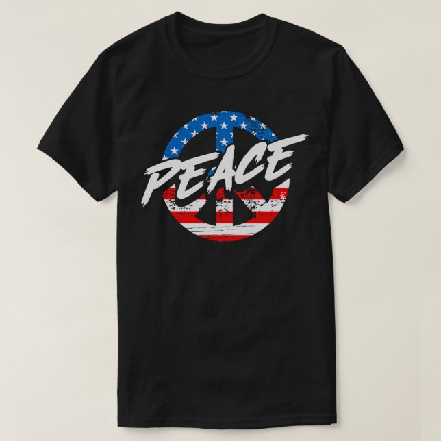 verpackt mit der US-Flagge T-Shirt (Design vorne)