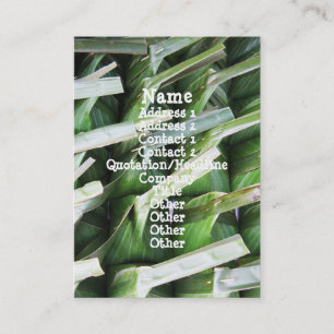 verpackte Bananenleaf-Packungen Visitenkarte