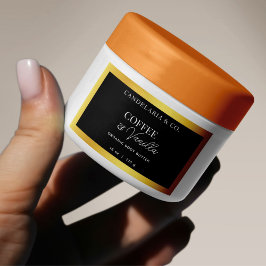 Verpackung der Luxus-Body-Butter-Etikett Rechteckiger Aufkleber