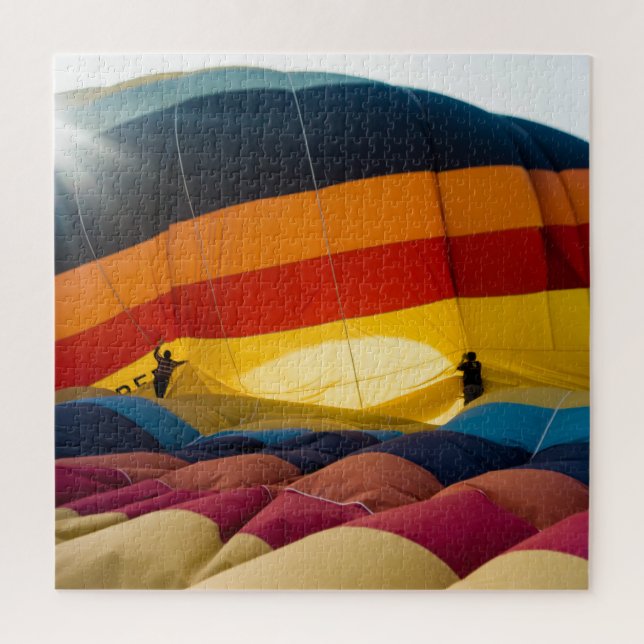 Verpackung des Heißluftballons (Vertikal)