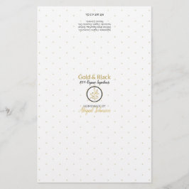 Verpackung für Gold und Schwarze Seife | Leinenpap