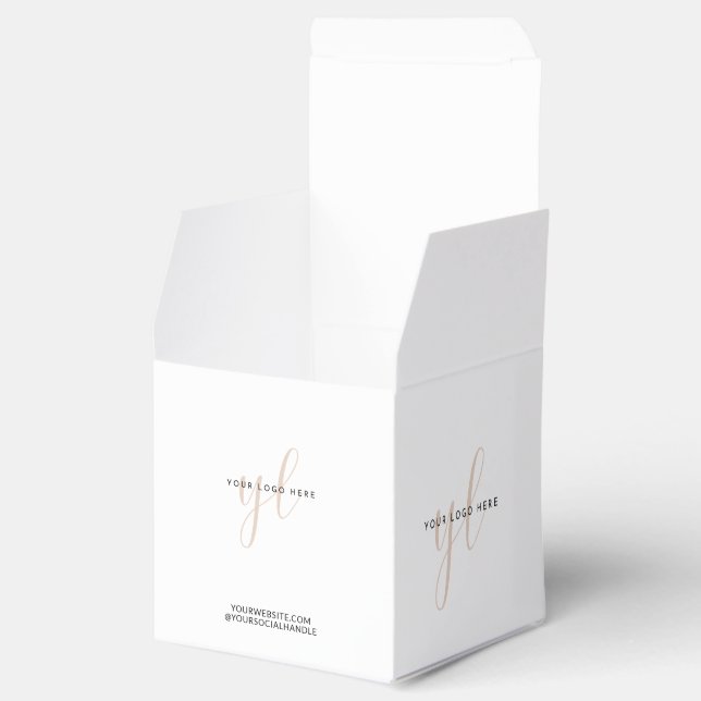 Verpackung für kleine Unternehmen - Logo-Markenbez Geschenkschachtel (Geöffnet)