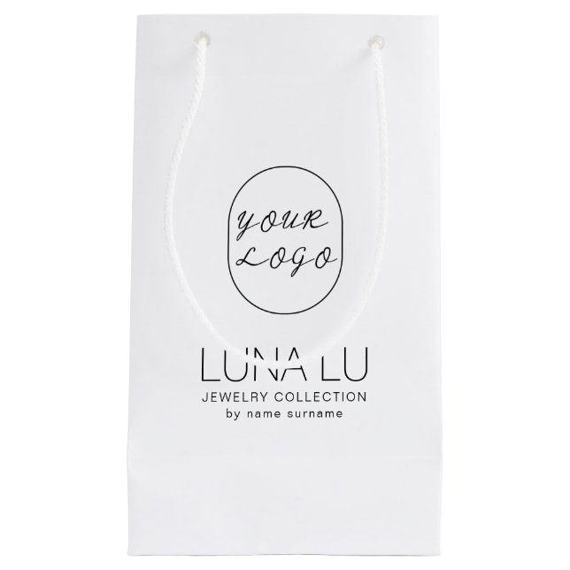 Verpackung für Minimalistisches Umschlag-Logo Kleine Geschenktüte (Vorderseite)