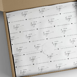 Verpackung Minimalistischer Firmenlogos für kunden Seidenpapier