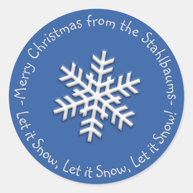 Verpackung oder Etikett für personalisierte Rückse Runder Aufkleber (Vorderseite)