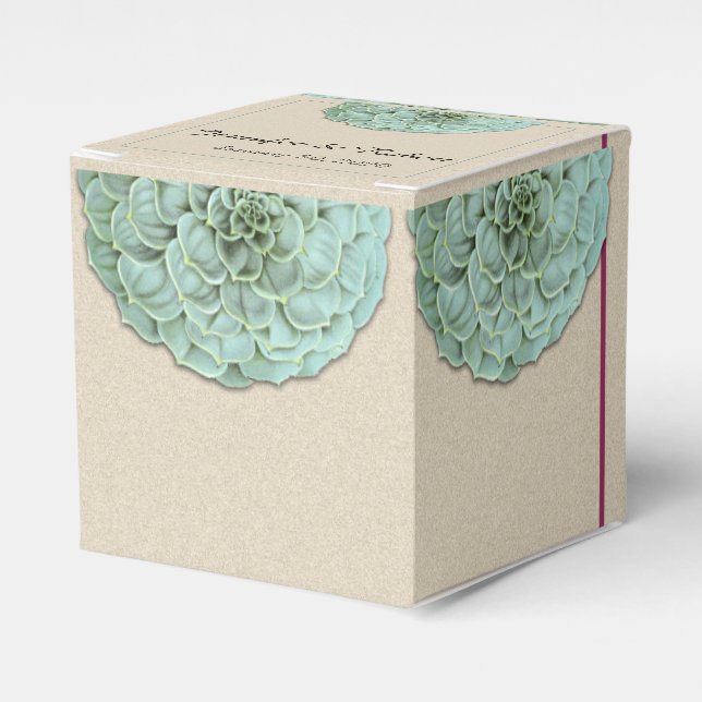 Verpackung Sukkuläre Gastgeschenk Hochzeit Geschenkschachtel (Vorderseite)