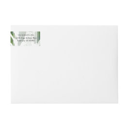 Verpackung um Farn-Waldlaub-Smaragdhochzeit