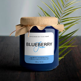 Verpackung von Blueberry-Marmelade-Etikettenkleber Quadratischer Aufkleber