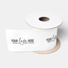 Verpackung von Logos für kundenspezifische Markenb Satinband