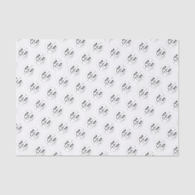 Verpackung von Logos für kundenspezifische Markenb Seidenpapier (Vorderseite)